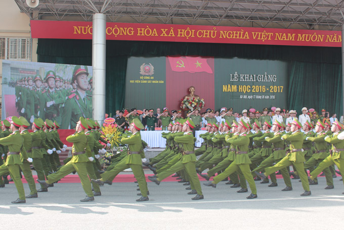 Parade at the Opening ceremony of the academic year 2016 - 2017